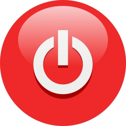 Download Red Power Button clip art Vector Free