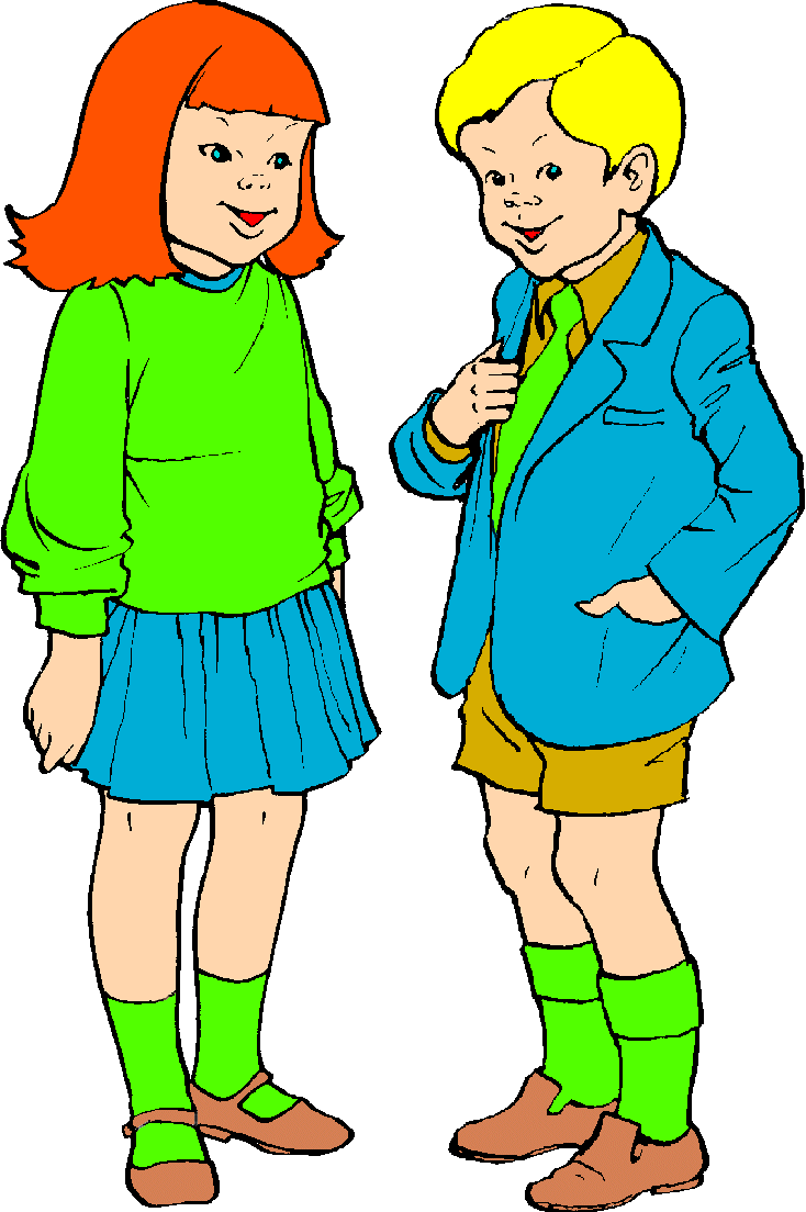 clipart of a boy and a girl - photo #30