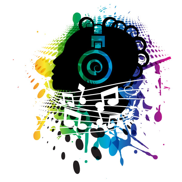 Music Vector Abstract Poster by Vectorportal