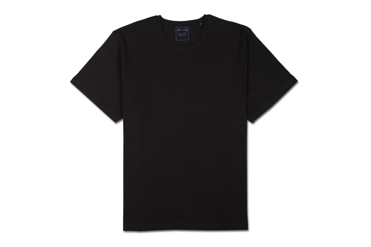 SONS OF RON Plain T Shirt in BLACK, Plain pattern, 100% Cotton ...