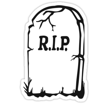 R.I.P. Tombstone " Stickers by Talierch | Redbubble
