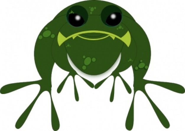 Front frog clip art | Download free Vector