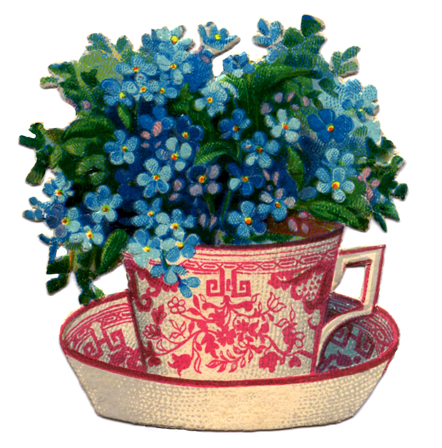 Mother's Day Image - Beautiful Teacup with Flowers - The Graphics ...