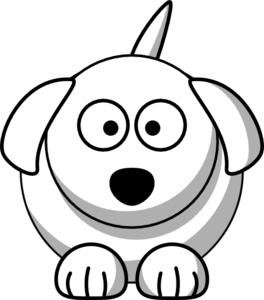 Dog Outline clip art - vector clip art online, royalty free ...