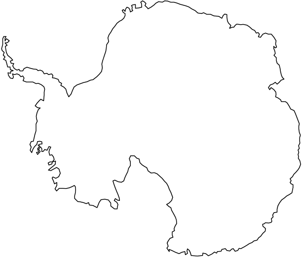 antarctica outline map