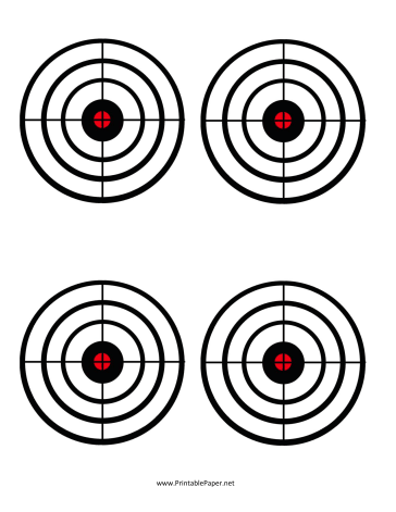Printable Black Circles Target