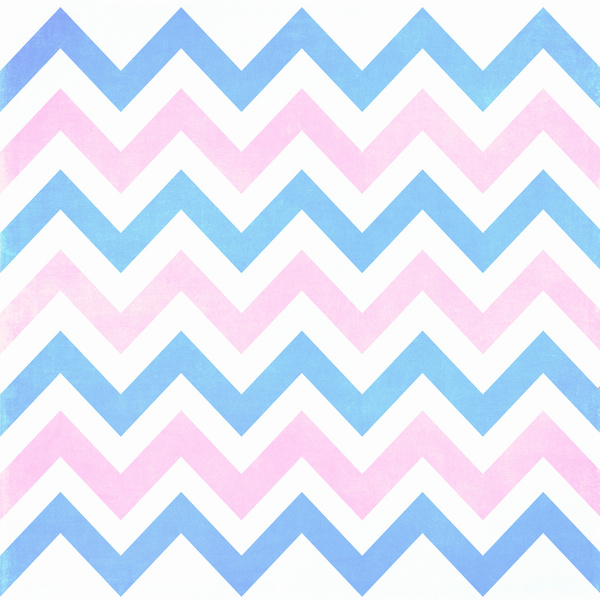 Blue pink Chevron Pattern Art Print by secretgardendesigns | Society6