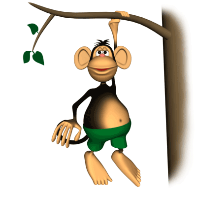 Monkey animated