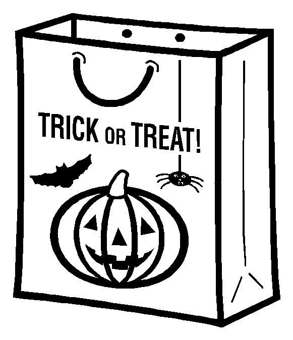 Halloween coloring book pages: Trick-or-Treat coloring pages ...