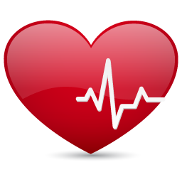 Heartbeat With Shadow Icon, PNG ClipArt Image