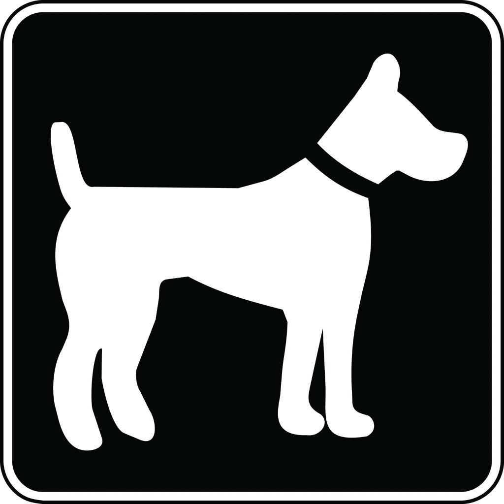free black and white clipart of dogs - photo #24