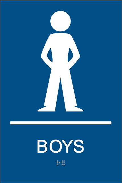 Boys Bathroom Signs - ClipArt Best