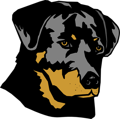 Free Stock Photos | Illustration Of A Rottweiler Dog Head | # 6989 ...