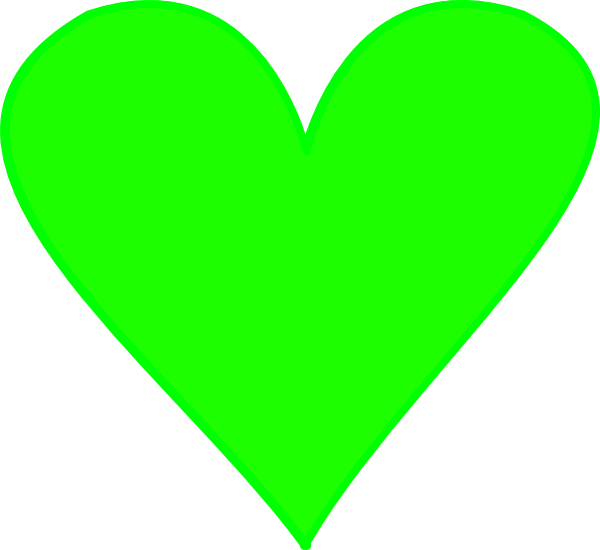 Green Heart clip art - vector clip art online, royalty free ...
