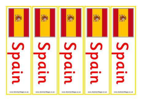 Spain Flag Printables