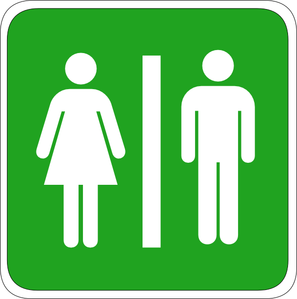 Man&woman Toilet Sign Clip Art - vector clip art ...