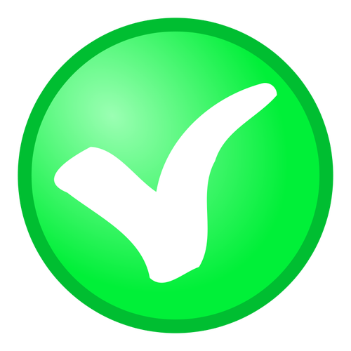 10690 green tick symbol clip art | Public domain vectors
