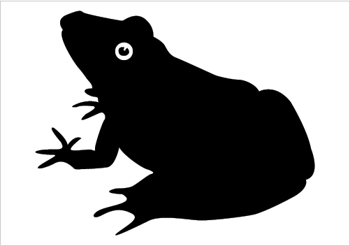 Frog Silhouette Vector Download Frog Vectors Silhouette Graphics