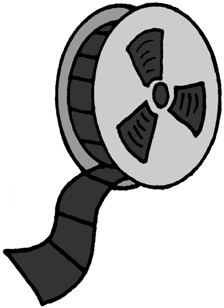 Animated film reel clipart