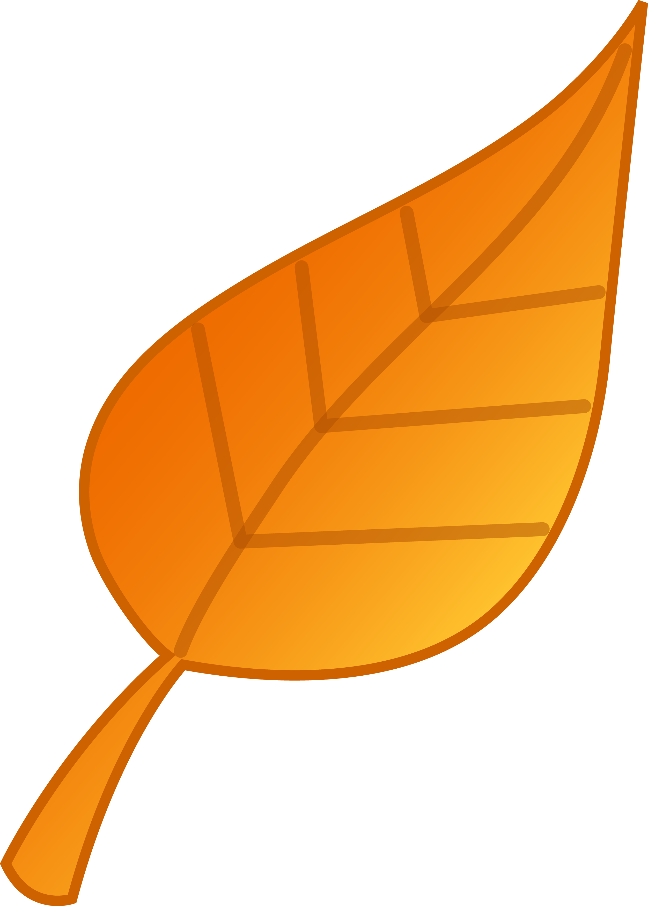 Orange Leaf Clipart - Free Clipart Images