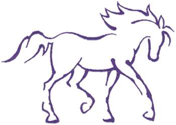 Animals For > Dressage Horse Outline