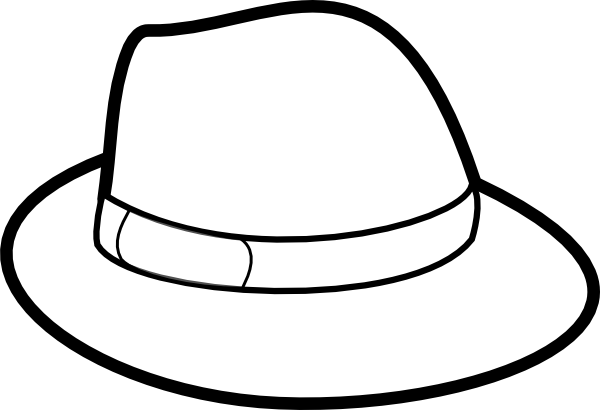 Hat Clip Art Black And White - Free Clipart Images