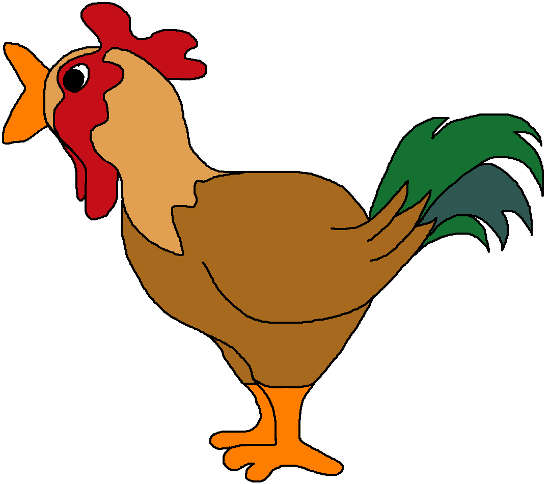 rooster crowing clipart free - photo #6