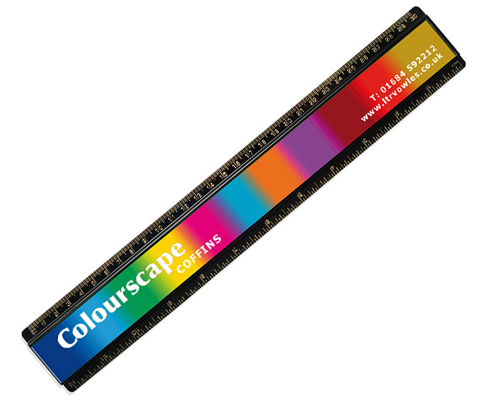 30cm Coloured Insert Rulers - LT & R Vowels