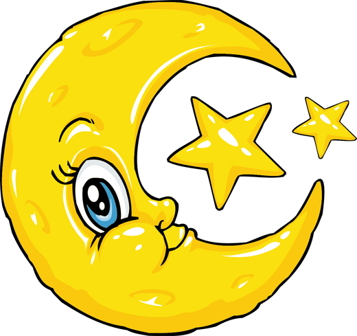 516 views Kids Stickers Moon & Stars - TenStickers
