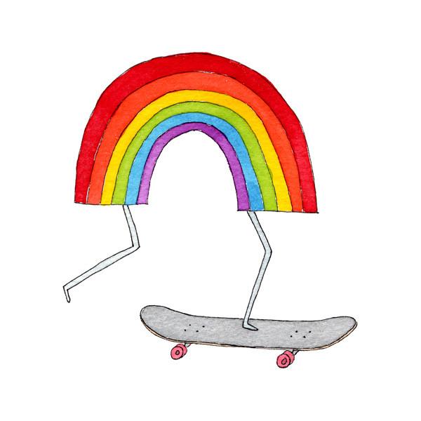 Tattlyâ?¢ Designy Temporary Tattoos. — Rainbow Skateboard
