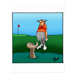 Funny Golf Cartoon Postcards | Zazzle