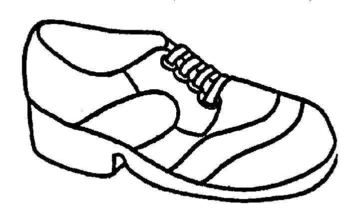 Clipart kids shoes black and white