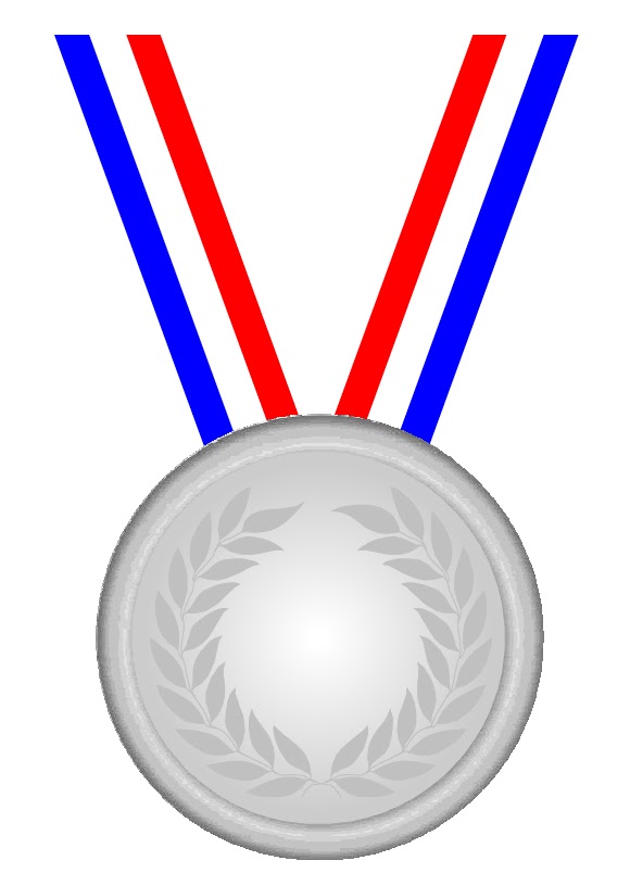 Silver medal clipart