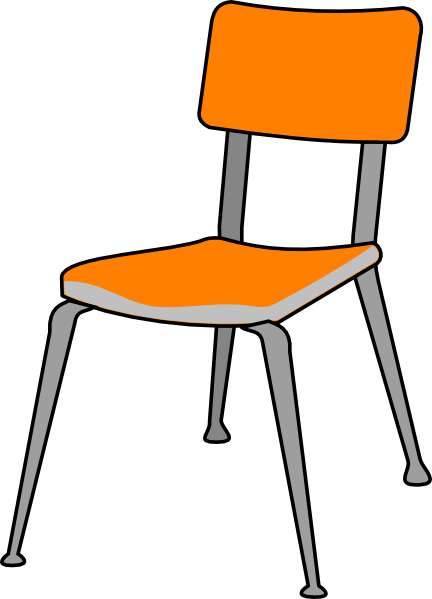 School chair clipart