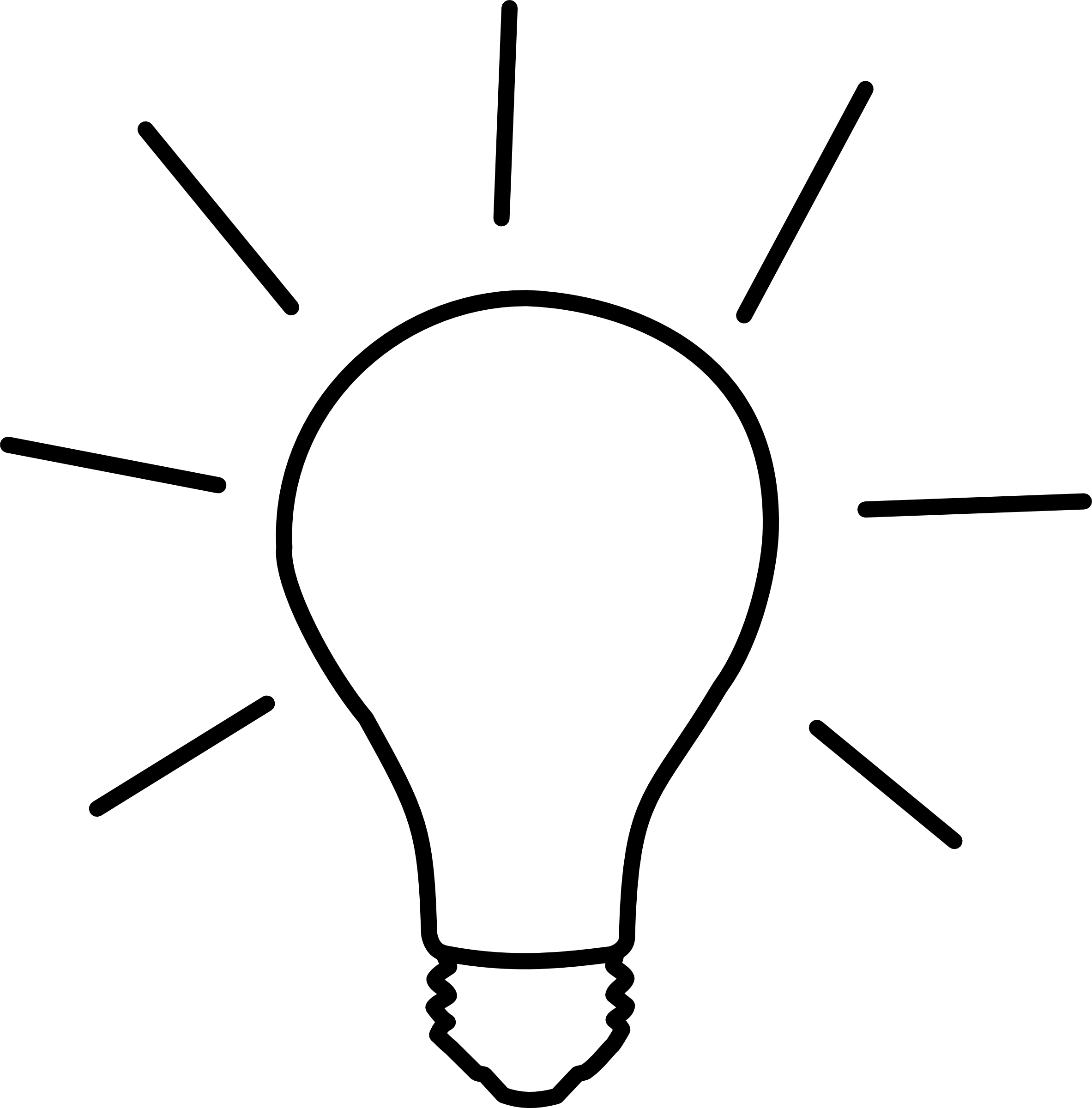 Light Bulb Outline Clipart Best