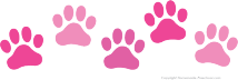457 views Free Paw Prints Clipart