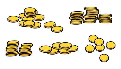 43+ Bag of Gold Coins Clipart