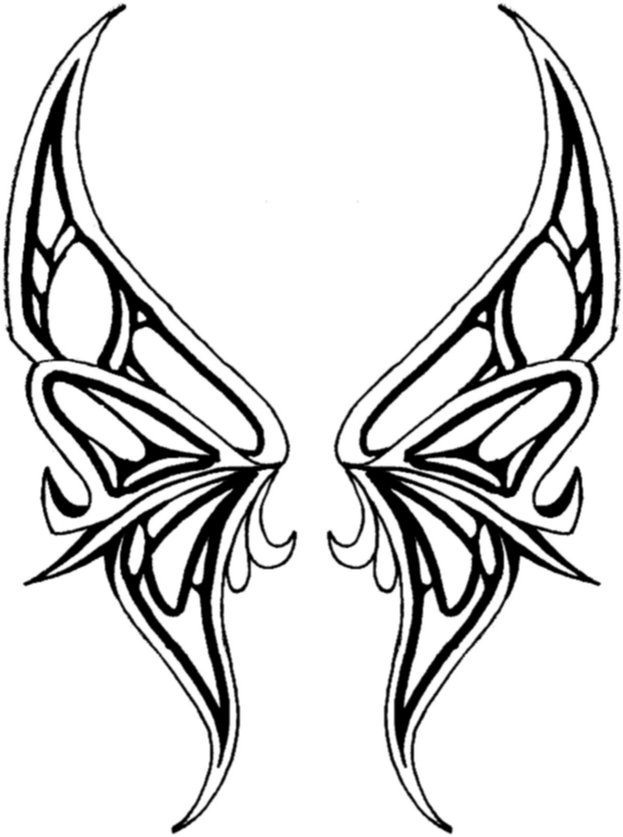 Butterfly Wing Outline | Free Download Clip Art | Free Clip Art ...