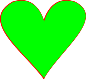 Green Hearts Clip Art - vector clip art online ...