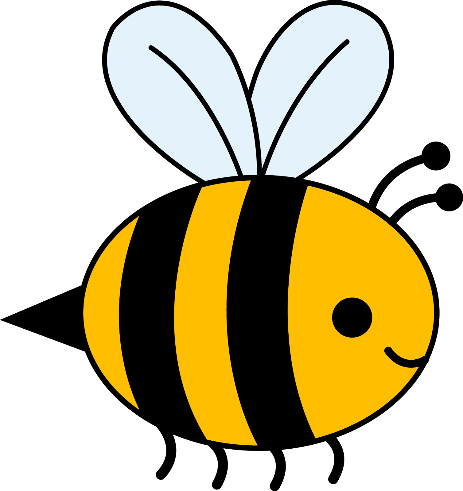 Zzz bee buzzing clipart