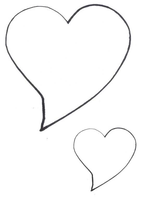 free clipart heart template - photo #48