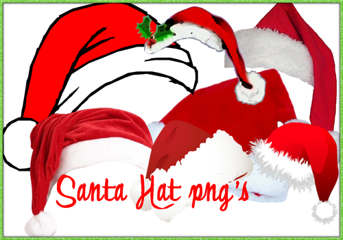 deviantART: More Like Santa Hats PNG's by !