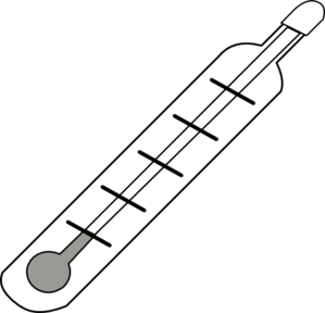 Thermometer Cold - Outline clip art - vector clip art online ...