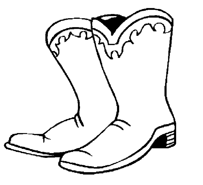 Cowboy Boot Coloring Pages Printable | Coloring Pages