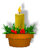 Winter and Christmas Candle Clip Art - Free Candle Clip Art - Gold ...