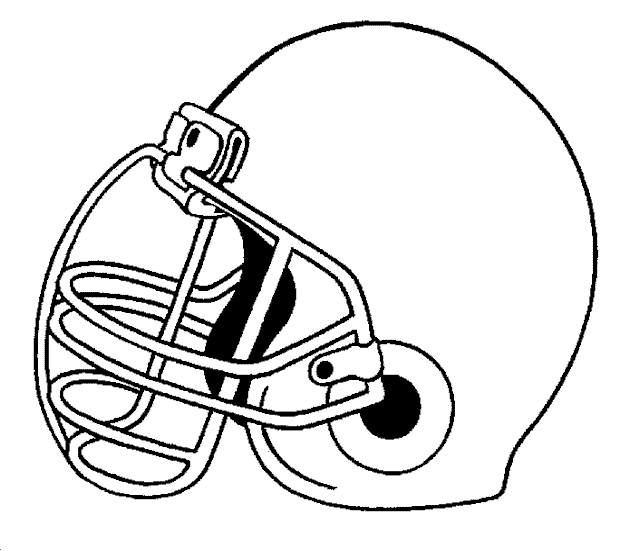 clipart football helmet outline - photo #29