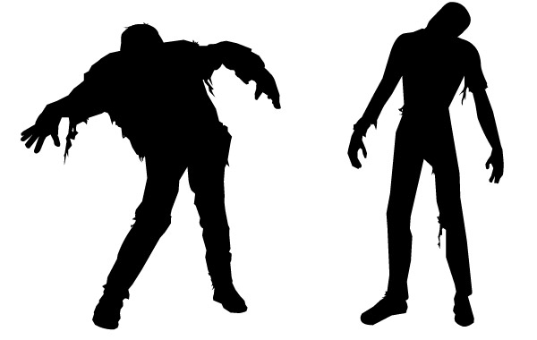 zombie silhouette clip art - photo #12