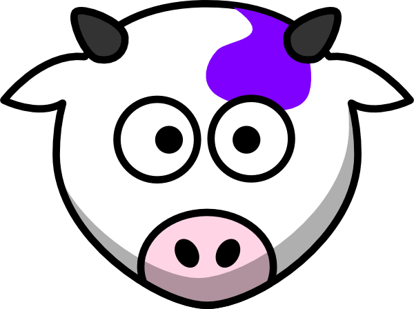 Cartoon Cows Face