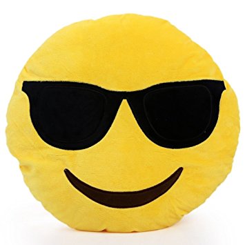 Amazon.com: iPhone Emoji Pillow - Sunglasses Face | FREE FAST ...