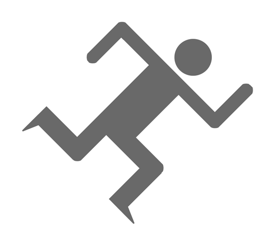 Running Man Stick Figure Clipart - Free to use Clip Art Resource